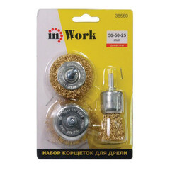 Корщетки для дрели In Work (3 шт.) 38560