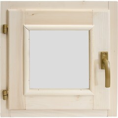Стеклопакет в парную Банные штучки 03558 0,4x0,4 м с ручкой/затвором/петлями