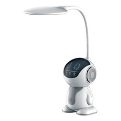 Лампа настольная Camelion (KD-858 C01 LED) 8 Вт 500 Лм 230 В сенсор белый/ серый