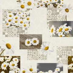 Обои вспененный винил на бумажной основе Sonet Ромашки 901304 (0,53х10 м) - фото 3