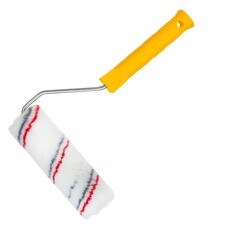 Мини-валик малярный с рукояткой велюр ось 6 мм d15 мм 100 мм (06-04-0911)