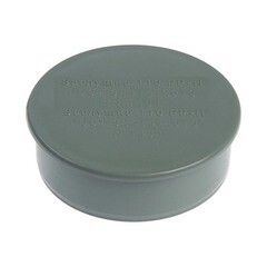 Заглушка Флекстрон d110 мм пластиковая для внутренней канализации