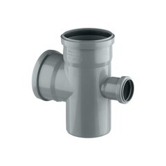 Крестовина Ремоколор d110х110х50 мм 90° пластиковая одноплоскостная для внутренней канализации