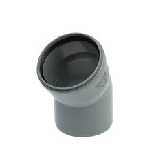 Отвод Флекстрон d110 мм 30° пластиковый для внутренней канализации