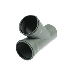 Тройник Флекстрон d110 мм 45° пластикойвый для внутренней канализации