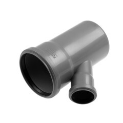 Тройник Флекстрон d110х50 мм 45° пластикойвый для внутренней канализации