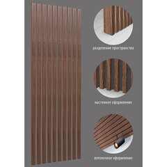 Декоративная рейка МДФ 35х16х2700 мм дуб винтаж Стильный Дом - фото 5