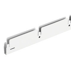 Элемент для потолка грильято 100х100х40х10 мм направляющая 0,6 м белый матовый - фото 2