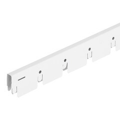 Элемент для потолка грильято 50х50х40х10 мм направляющая 2,4 м белый матовый - фото 1