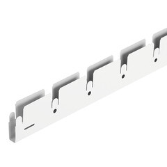 Элемент для потолка грильято 50х50х40х10 мм направляющая 2,4 м белый матовый - фото 2