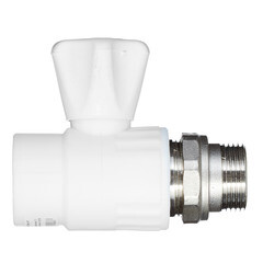 Кран шаровой полипропиленовый Valfex 25 мм х 3/4 НР(ш) с американкой прямой (10149025П) - фото 4