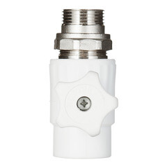 Кран шаровой полипропиленовый Valfex 25 мм х 3/4 НР(ш) с американкой прямой (10149025П) - фото 3