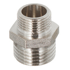 Ниппель переходной 1/2 НР(ш) х 3/8 НР(ш) латунный - фото 2