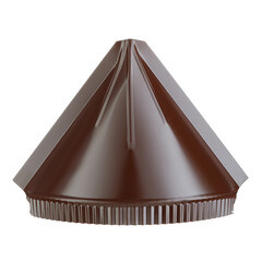 Заглушка конусная 310х110 мм коричневая RAL 8017 - фото 5