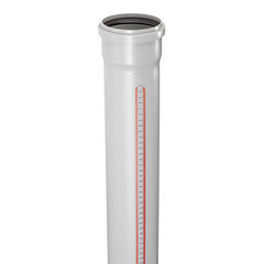 Труба канализационная Ostendorf HTEM d90х1000 мм пластиковая для внутренней канализации (114040) - фото 3