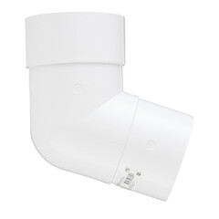 Колено трубы Технониколь пластиковое d82 мм 108° белое RAL 9003 - фото 7