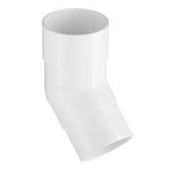 Колено трубы Технониколь пластиковое d82 мм 135° белое RAL 9003 - фото 1