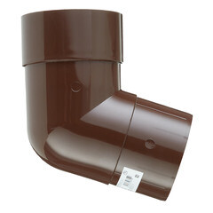 Колено трубы Технониколь пластиковое d82 мм 108° коричневое RAL 8017 - фото 7