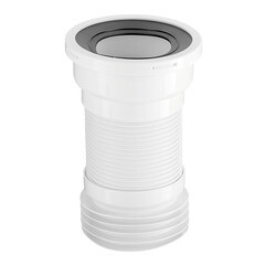 Слив для унитаза АНИ пласт d110 мм пластиковый гофрированный армированный для внутренней канализации (K918) - фото 1