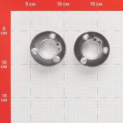 Держатель для трубы к системе Joker d25 мм с фиксатором хром (2 шт.) - фото 2