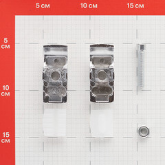 Держатель для панели и стекла односторонний к системе Joker d25 мм хром - фото 2
