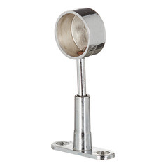 Крепление трубы настенное торцевое к системе Joker d25 мм регулируемое хром - фото 1