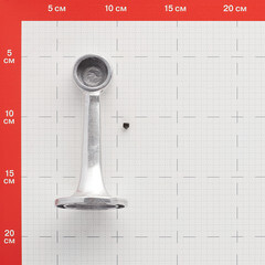 Крепление трубы настенное торцевое к системе Joker d25 мм усиленное хром - фото 2