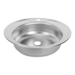 Мойка для кухни Ukinox Nord d50х14 см врезная сталь (Nr D500 (0,4)) - фото 6