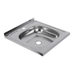 Мойка для кухни Ukinox Nord 500х500х130 мм накладная квадратная сталь (Nr 500х500 0,4)