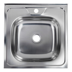 Мойка для кухни Ukinox Nord 50х50х13 см накладная с сифоном сталь (Nr 500х500 (0,4)/G106DIY) - фото 5