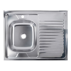 Мойка для кухни Ukinox Nord 80х60х13 см накладная с крылом сталь (Nr 800х600 0,4 L) - фото 4