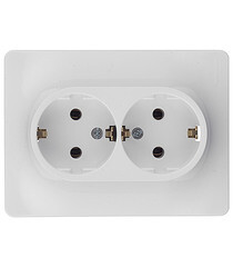 Изображение товара Розетка Systeme Electric Glossa встраиваемая белая (GSL000124)