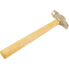 Молоток слесарный круглый боек деревянная рукоятка 200 г