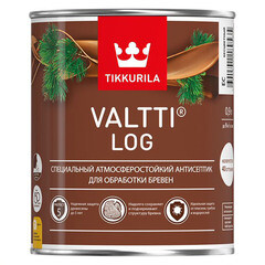 Изображение товара Антисептик Tikkurila/Tikkivala Valtti Log декоративный для дерева бесцветный основа ЕС 0,9 л