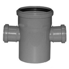 Крестовина d110х110х50 мм 90° пластиковая одноплоскостная для внутренней канализации