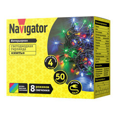 Гирлянда светодиодная Navigator Нить мультиколор 4 м (61 792) - фото 2