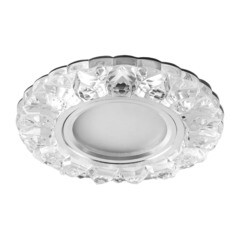 Светильник встраиваемый G5.3 MR16 50 Вт 4000K Feron CD908 с подсветкой 15LED (28891)