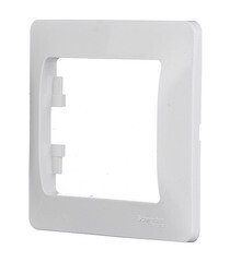 Рамка Systeme Electric Glossa oдноместная белая (GSL000101) - фото 3
