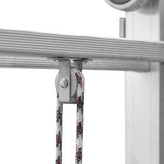 Лестница алюминиевая раздвижная трехсекционная 6 ступеней Новая высота профессиональная - фото 6