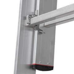 Лестница алюминиевая раздвижная трехсекционная 7 ступеней Новая высота профессиональная - фото 4