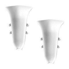 Угол внутренний Идеал Классик 70 мм белый (2 шт.) - фото 1