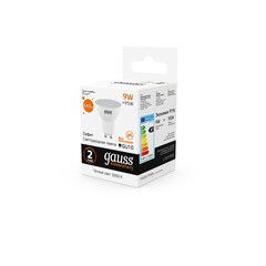 Лампа светодиодная Gauss GU10 3000К 9 Вт 640 Лм 175-240 В рефлектор тонированная - фото 3