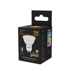 Лампа светодиодная Gauss GU10 3000К 9 Вт 830 Лм 175-240 В рефлектор тонированная - фото 4