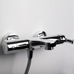 Смеситель для ванны WasserKraft Berkel хром однорычажный с коротким изливом с лейкой (4801) - фото 3