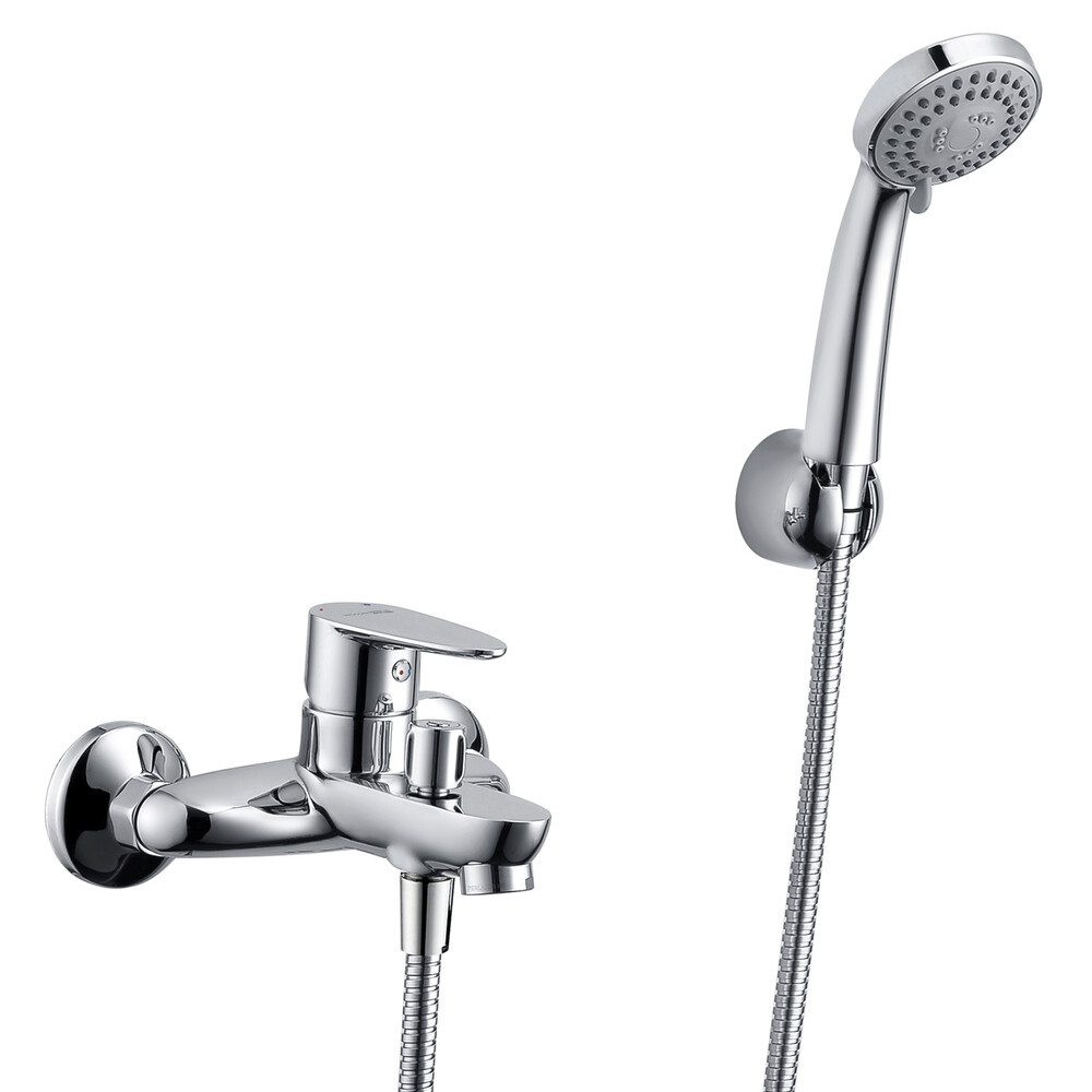 Изображение товара Смеситель для ванны WasserKraft Leine хром однорычажный с коротким изливом с лейкой (3501) Изображение товара Смеситель для ванны WasserKraft Leine хром однорычажный с коротким изливом с лейкой (3501)