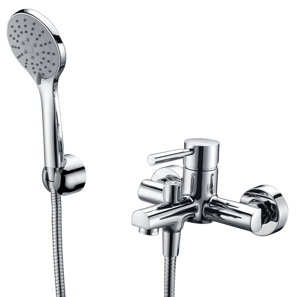 Изображение товара Смеситель для ванны WasserKraft Main хром однорычажный с коротким изливом с лейкой (4101) Изображение товара Смеситель для ванны WasserKraft Main хром однорычажный с коротким изливом с лейкой (4101)