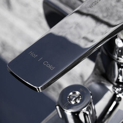 Смеситель для ванны WasserKraft Neime хром однорычажный с коротким изливом без лейки (1901) - фото 2