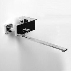 Смеситель для ванны WasserKraft Alme хром однорычажный с длинным изливом без лейки (1502L) - фото 2