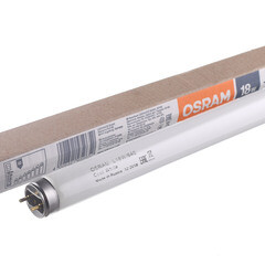 Лампа люминесцентная Osram G13 T8 18 Вт 4000К нейтральный свет трубка 590 мм (25 шт.) (55650/959751) - фото 3