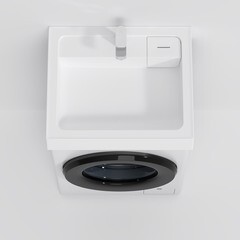 Раковина на стиральную машину AM.PM X-Joy 60х50 см (M85AWCC0602WG) - фото 4